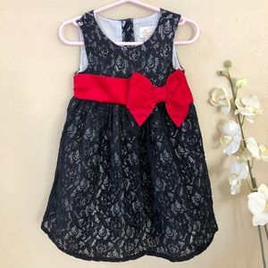 Pretty black dress for little girl